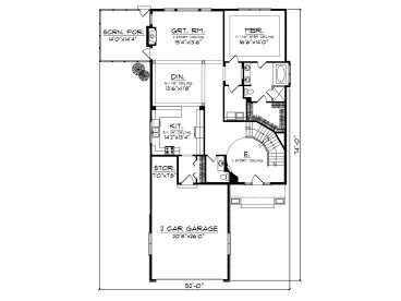 1st Floor Plan, 020H-0244