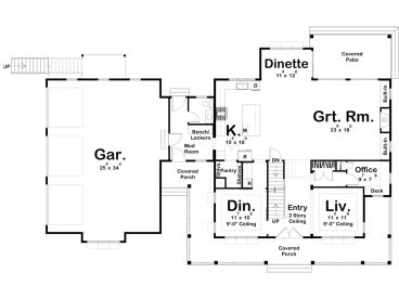1st Floor Plan, 050H-0428