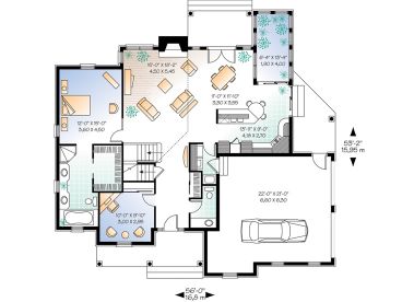 1st Floor Plan, 027H-0016