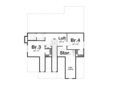 2nd Floor Plan, 050H-0380
