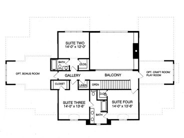 2nd Floor Plan, 029H-0082