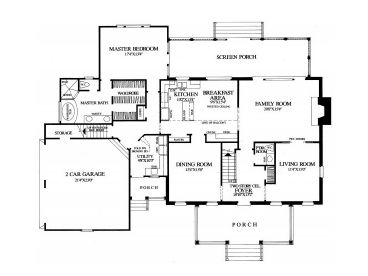 1st Floor Plan, 063H-0197