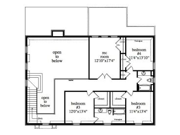 2nd Floor Plan, 053H-0110