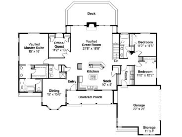 Floor Plan, 051H-0021