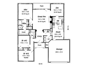 Floor Plan, 061H-0054