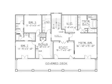 2nd Floor Plan, 055H-0010