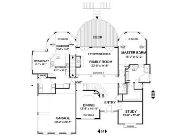 1st Floor Plan, 007H-0103