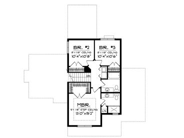 2nd Floor Plan, 020H-0206