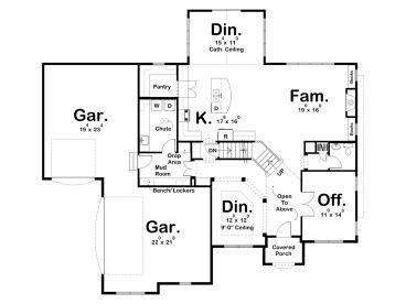 1st Floor Plan, 050H-0189