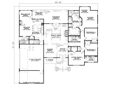 1st Floor Plan, 025H-0188