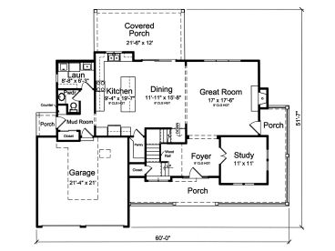 1st Floor Plan, 046H-0162