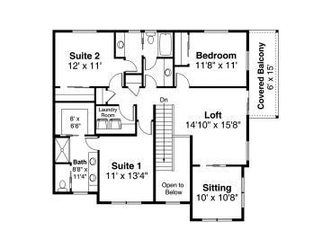 2nd Floor Plan, 051H-0343