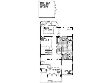 1st Floor Plan, 032H-0100