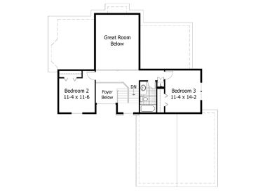 2nd Floor Plan, 023H-0002