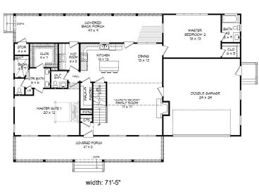 1st Floor Plan, 062H-0193