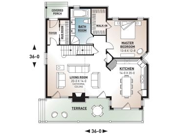 1st Floor Plan, 027H-0078