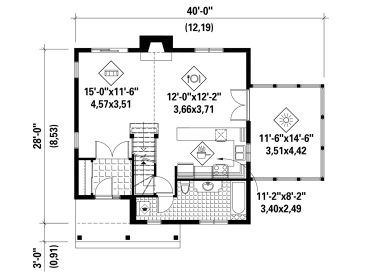 1st Floor Plan, 072H-0222