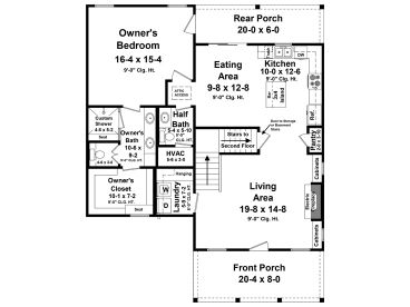 1st Floor Plan, 001H-0253