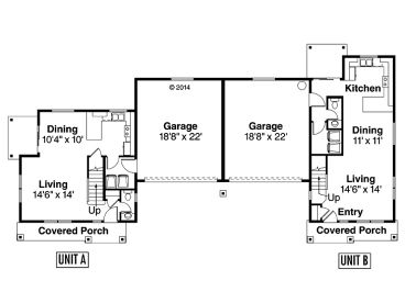 1st Floor Plan, 051M-0025