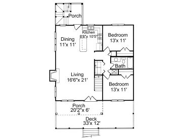 1st Floor Plan, 017H-0035