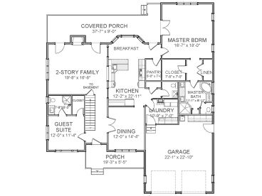 1st Floor Plan, 067H-0012