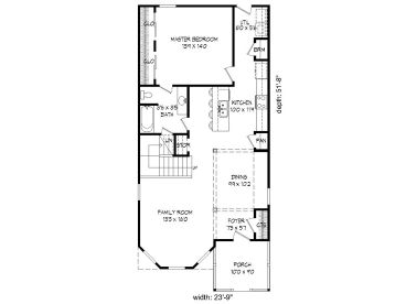 1st Floor Plan, 062H-0020
