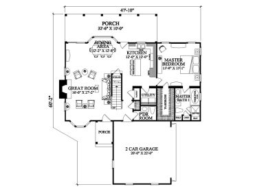 1st Floor Plan, 063H-0209