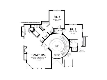 2nd Floor Plan, 034H-0138