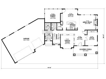 1st Floor Plan, 023H-0157