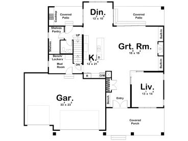 1st Floor Plan, 050H-0374