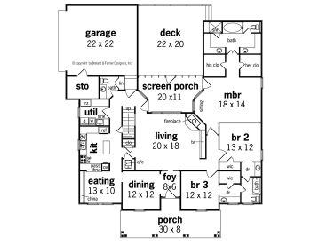 1st Floor Plan, 021H-0137