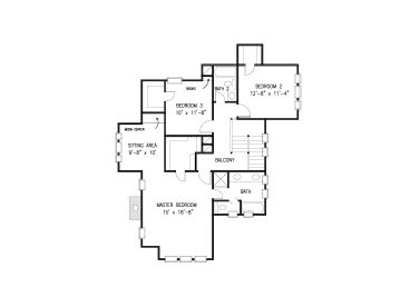 2nd Floor Plan, 054H-0087