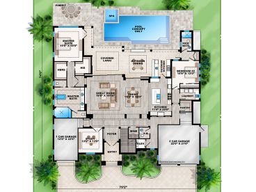 1st Floor Plan, 069H-0029