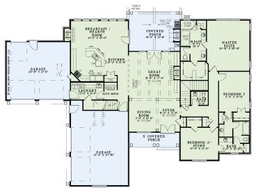 1st Floor Plan, 025H-0268