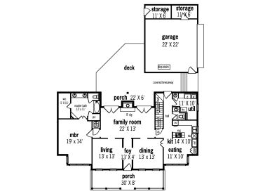 1st Floor Plan, 021H-0147