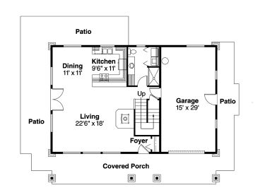 1st Floor Plan, 051H-0111