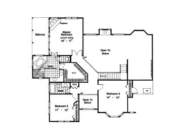 2nd Floor Plan, 043H-0184