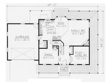 1st Floor Plan, 018H-0014