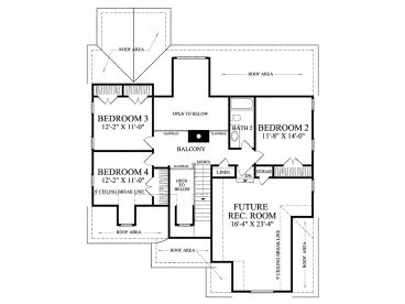 2nd Floor Plan, 063H-0031