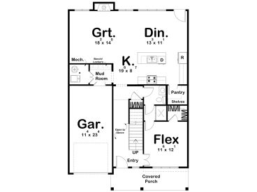 1st Floor Plan, 050H-0513