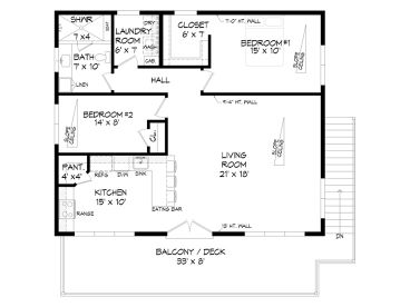 2nd Floor Plan, 062G-0420