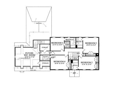 2nd Floor Plan, 063H-0091