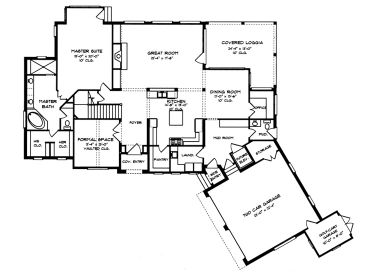 1st Floor Plan, 029H-0042