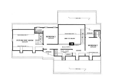 2nd Floor Plan, 063H-0137