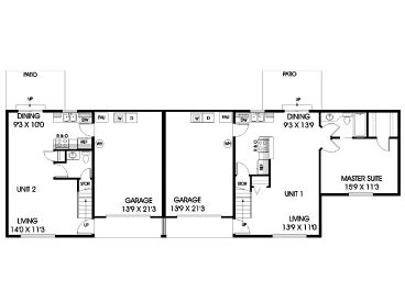 1st Floor Plan, 013M-0012