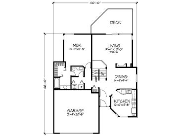 1st Floor Plan, 022H-0071