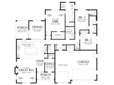 Floor Plan, 034H-0484