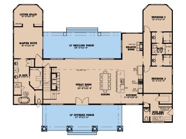 1st Floor Plan, 074H-0176