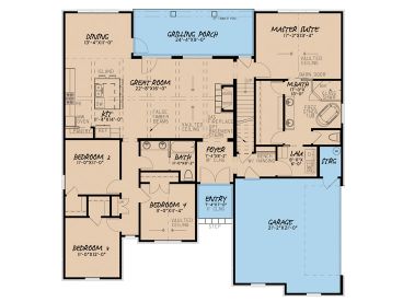 1st Floor Plan, 074H-0036