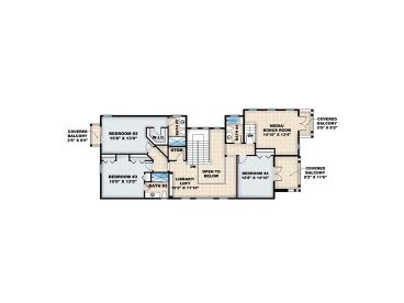 2nd Floor Plan, 040H-0102